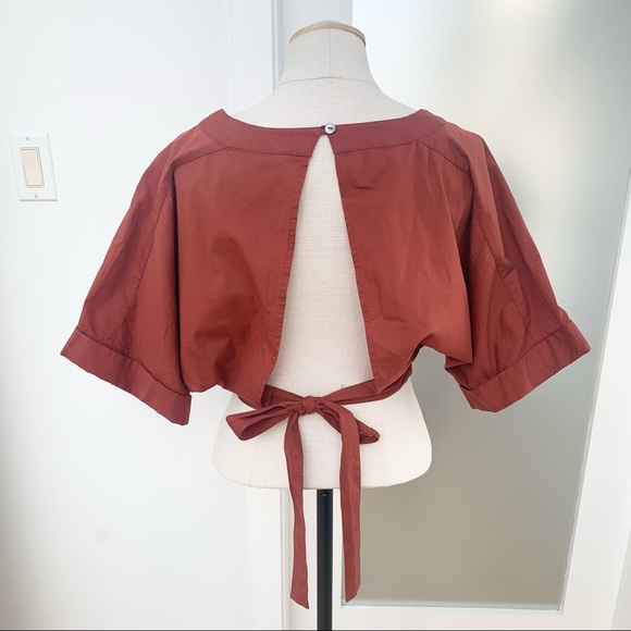 SOLD - Free people rust color crop top and midi skirt set - Picture 8 of 9